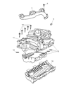 Diagram for Dodge Engine Cover - 4593557AB