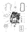 Diagram for 2009 Chrysler Town & Country Water Pump Gasket - 4648963AC