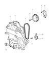 Diagram for 2002 Chrysler Town & Country Timing Cover Gasket - 4621987