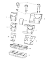 Diagram for 2020 Jeep Compass Seat Cushion - 68415461AA