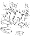 Diagram for 2007 Jeep Liberty Seat Cushion - 1BB601D1AA