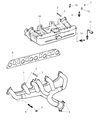 Diagram for Jeep Wrangler Exhaust Manifold - 4883385