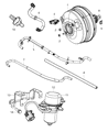 Diagram for Dodge Brake Booster Vacuum Hose - 68437766AA