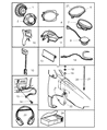 Diagram for 2003 Chrysler Town & Country Car Speakers - 4685755AD