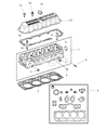 Diagram for 1999 Jeep Cherokee Cylinder Head Gasket - 53009549AB