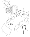 Diagram for Jeep Liberty Door Hinge - 57010060AB