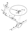 Diagram for 2009 Jeep Commander Parking Brake Cable - 68065503AA