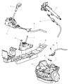 Diagram for Chrysler Sebring Automatic Transmission Shift Levers - 4668275AH