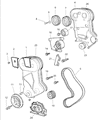 Diagram for Dodge Stratus Timing Cover Gasket - 4667340