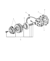 Diagram for 1993 Jeep Grand Wagoneer A/C Clutch - 4740683