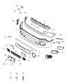 Diagram for Jeep Renegade Grille - 5XB41LXHAA