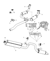 Diagram for 2008 Jeep Liberty Exhaust Pipe - 52125078AE