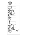 Diagram for Chrysler Sebring Fuel Level Sensor - 1718A012