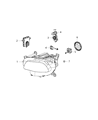 Diagram for 2015 Jeep Cherokee Headlight - 68102848AF