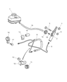 Diagram for 2005 Chrysler Crossfire Clutch Master Cylinder - 5098009AA