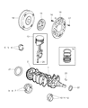 Diagram for 2004 Dodge Neon Crankshaft Thrust Washer Set - 4856734AB