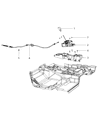 Diagram for Dodge Journey Shift Cable - 4721940AE