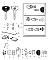 Diagram for Mopar Ignition Lock Cylinder - 4746667