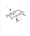 Diagram for Chrysler Fuel Rail - 4591627AB