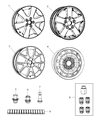 Diagram for Chrysler Town & Country Spare Wheel - 4726149AA
