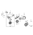 Diagram for 2020 Ram 1500 A/C Idler Pulley - 5281596AA