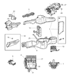 Diagram for Dodge Grand Caravan Blower Motor Resistor - 4885583AC