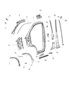 Diagram for Ram ProMaster 2500 Radiator Support - 68194827AA