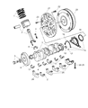 Diagram for Chrysler 300 Crankshaft Pulley - 4792815AA