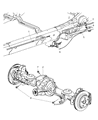 Diagram for Chrysler Aspen Parking Brake Cable - 52113687AB