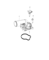 Diagram for 2019 Jeep Wrangler Thermostat Gasket - 68212516AA