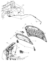 Diagram for Chrysler Town & Country Hood Cable - 5109272AA