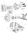 Diagram for 1998 Dodge Neon Wheel Bearing - V2500287AA