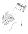 Diagram for Jeep Compass PCV Valve Hose - 5047001AA