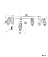 Diagram for 2000 Chrysler Cirrus Fuel Rail - 4669806AC