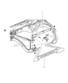 Diagram for Dodge Radiator Support - 55275695AK
