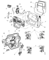 Diagram for Jeep Door Latch Cable - 68089334AA