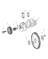 Diagram for Dodge Sprinter 2500 Crankshaft Timing Gear - 68005557AA