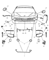 Diagram for 2000 Chrysler 300M Headlight Cover - QN78WEL