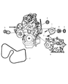 Diagram for Chrysler Voyager Alternator Pulley - 4861506AD