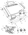 Diagram for 2021 Jeep Grand Cherokee Lift Support - 68165051AE