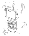 Diagram for 2006 Jeep Liberty Fan Clutch - 55037733AD