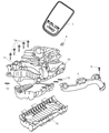 Diagram for Jeep Grand Cherokee Engine Cover - 53013718AB