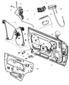 Diagram for Dodge Challenger Door Latch Assembly - 68064402AB