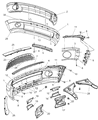 Diagram for Dodge Ram 1500 License Plate - 55077810AA