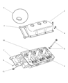Diagram for Chrysler LHS Cylinder Head Gasket - 4792128AB