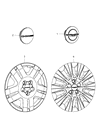 Diagram for Chrysler Wheel Cover - 1TQ14PAKAA