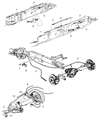 Diagram for Dodge Ram 2500 Parking Brake Cable - 55398792AA