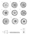Diagram for Jeep Grand Cherokee Spare Wheel - 5XK991XFAB