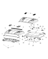Diagram for Jeep Wrangler Hood Latch - 68240952AD