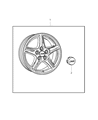 Diagram for Jeep Liberty Wheel Cover - 5083064AA
